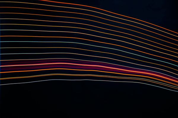 Abstract dynamic lines representing energy and balance